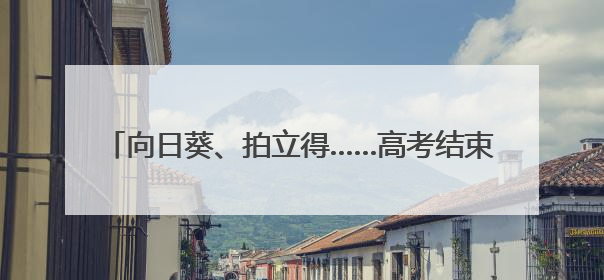 向日葵、拍立得……高考结束定格下青春的这个瞬间是& 8594;｜2025四川高考
