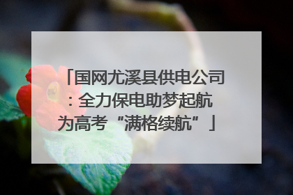 国网尤溪县供电公司：全力保电助梦起航 为高考“满格续航”
