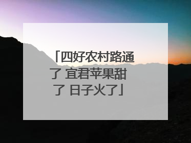 四好农村路通了 宜君苹果甜了 日子火了