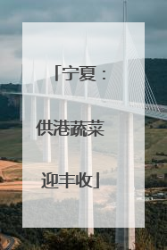 宁夏：供港蔬菜迎丰收