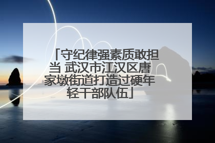守纪律强素质敢担当 武汉市江汉区唐家墩街道打造过硬年轻干部队伍