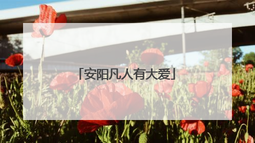 安阳凡人有大爱