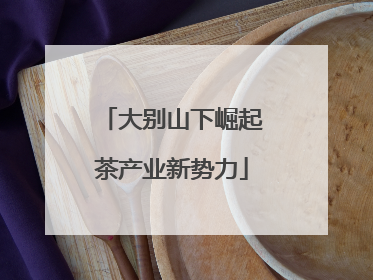 大别山下崛起茶产业新势力