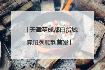 天津至成都白货城际班列顺利首发