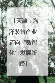 天津：海洋装备产业迈向“数智化”发展新路