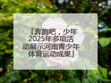 奔跑吧，少年 2025年多项活动展示河南青少年体育运动成果