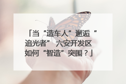 当“造车人”邂逅“追光者” 六安开发区如何“智造”突围？
