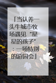 当认养一头牛城市牧场遇见“星星的孩子”：一场特别的游园会