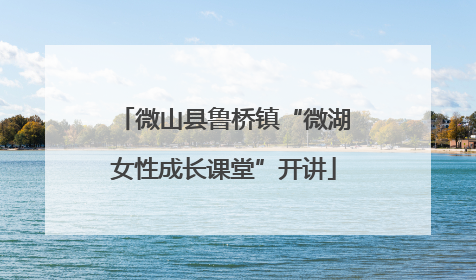 微山县鲁桥镇“微湖女性成长课堂”开讲