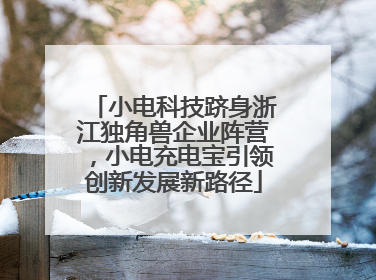 小电科技跻身浙江独角兽企业阵营，小电充电宝引领创新发展新路径
