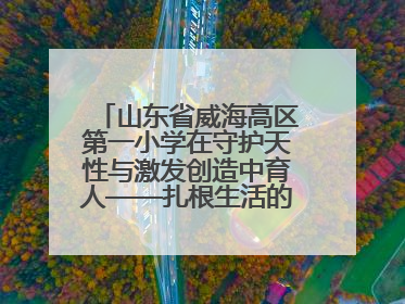 山东省威海高区第一小学在守护天性与激发创造中育人——扎根生活的科学教育更有效