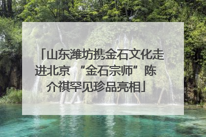 山东潍坊携金石文化走进北京 “金石宗师”陈介祺罕见珍品亮相