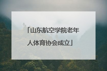 山东航空学院老年人体育协会成立