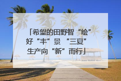 希望的田野智“绘”好“丰”景 “三夏”生产向“新”而行