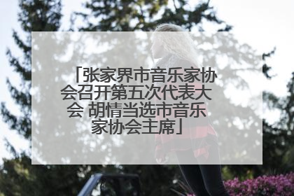 张家界市音乐家协会召开第五次代表大会 胡情当选市音乐家协会主席