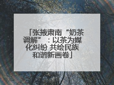 张掖肃南“奶茶调解”：以茶为媒化纠纷 共绘民族和谐新画卷