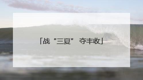 战“三夏” 夺丰收