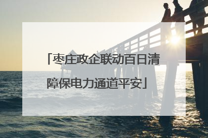 枣庄政企联动百日清障保电力通道平安