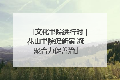 文化书院进行时｜花山书院促新景 凝聚合力促善治