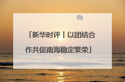新华时评丨以团结合作共促南海稳定繁荣