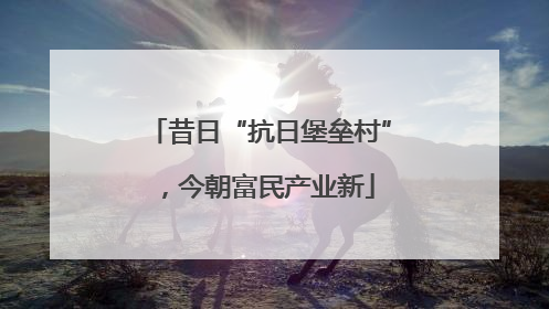 昔日“抗日堡垒村”，今朝富民产业新