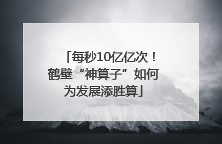 每秒10亿亿次！鹤壁“神算子”如何为发展添胜算