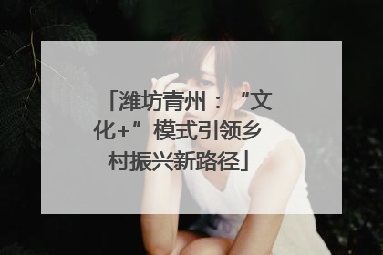 潍坊青州：“文化+”模式引领乡村振兴新路径