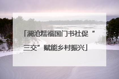 澜沧糯福国门书社促“三交”赋能乡村振兴