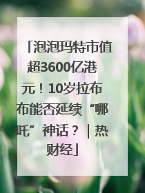 泡泡玛特市值超3600亿港元！10岁拉布布能否延续“哪吒”神话？｜热财经