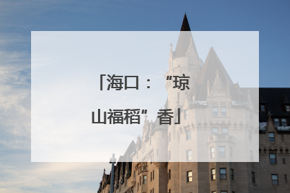 海口：“琼山福稻”香