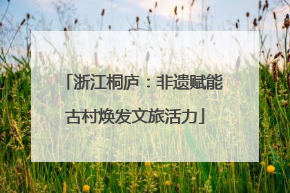 浙江桐庐：非遗赋能古村焕发文旅活力