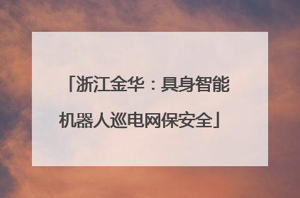 浙江金华：具身智能机器人巡电网保安全