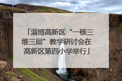 淄博高新区“一核三维三层”教学研讨会在高新区第四小学举行