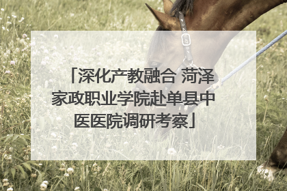 深化产教融合 菏泽家政职业学院赴单县中医医院调研考察