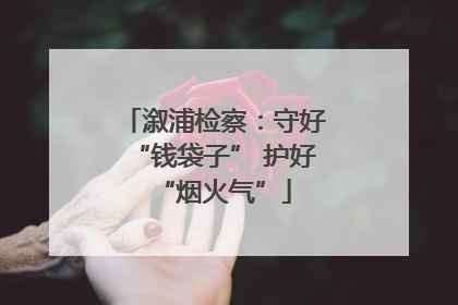 溆浦检察：守好“钱袋子” 护好“烟火气”