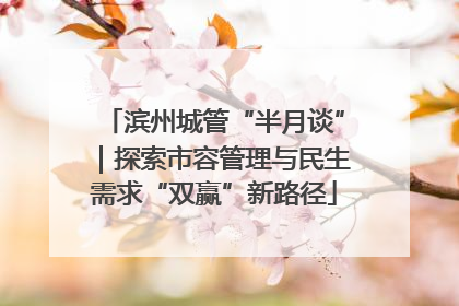 滨州城管“半月谈”｜探索市容管理与民生需求“双赢”新路径