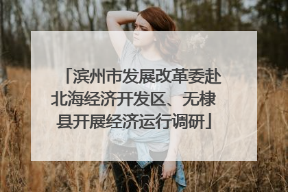 滨州市发展改革委赴北海经济开发区、无棣县开展经济运行调研