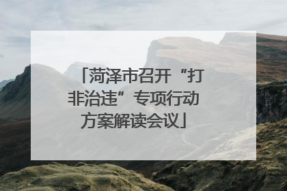 菏泽市召开“打非治违”专项行动方案解读会议