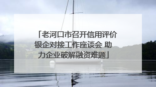 老河口市召开信用评价银企对接工作座谈会 助力企业破解融资难题