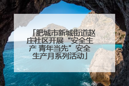 肥城市新城街道赵庄社区开展“安全生产 青年当先”安全生产月系列活动