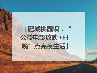 肥城桃园镇：“公益电影放映+村晚”点亮夜生活