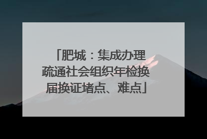 肥城：集成办理 疏通社会组织年检换届换证堵点、难点