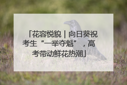 花容悦貌｜向日葵祝考生“一举夺魁”，高考带动鲜花热潮