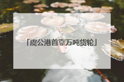 虞公港首靠万吨货轮