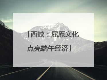 西峡：屈原文化点亮端午经济