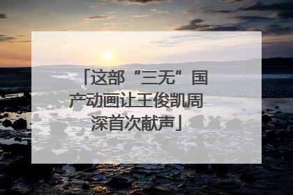 这部“三无”国产动画让王俊凯周深首次献声