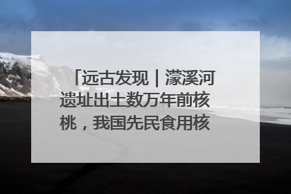 远古发现｜濛溪河遗址出土数万年前核桃，我国先民食用核桃历史大幅提前