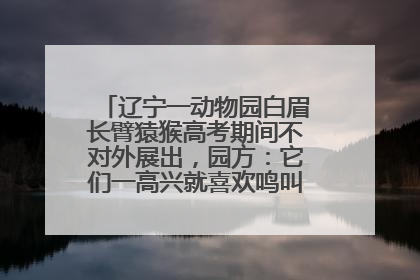 辽宁一动物园白眉长臂猿猴高考期间不对外展出，园方：它们一高兴就喜欢鸣叫，怕影响考试