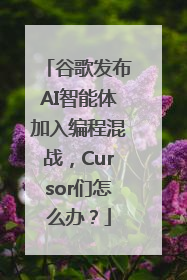 谷歌发布AI智能体加入编程混战，Cursor们怎么办？