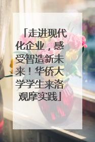 走进现代化企业，感受智造新未来！华侨大学学生来洛观摩实践